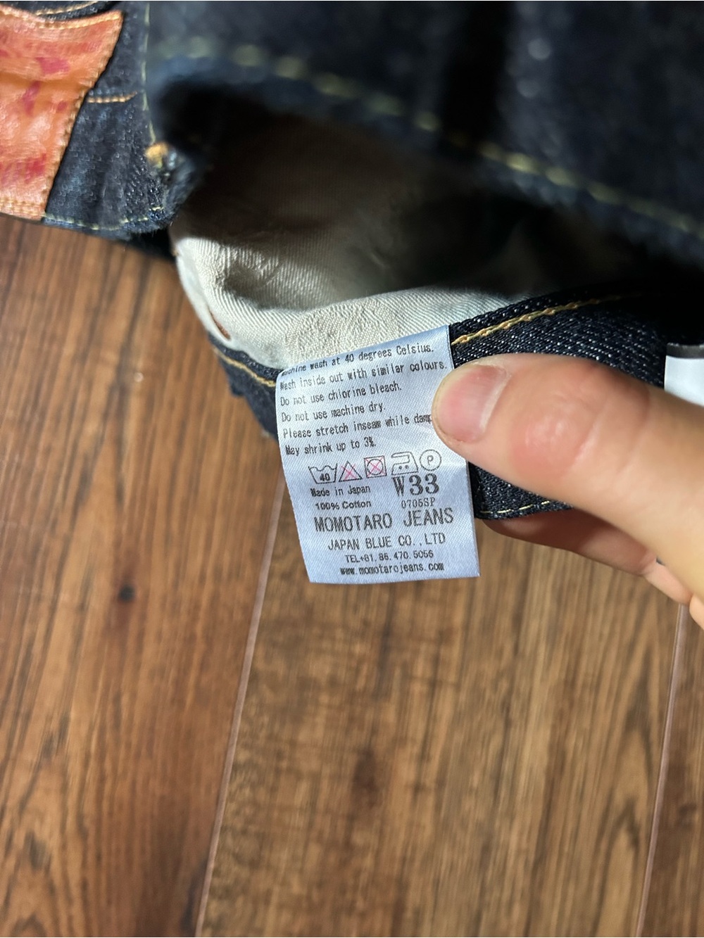 Momotaro Lot 0705SP Japanese Selvedge Raw Denim Indigo Straight Leg Jeans - Picture 12 of 15
